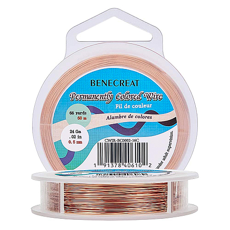 Round Bare Copper Wire for Jewelry Making CWIR-BC0002-16C-1