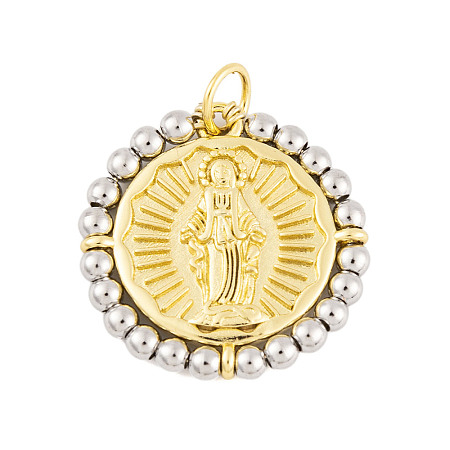Rack Plating Brass Pendants KK-P269-16G-C-1