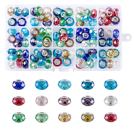 Glass European Beads GPDL-TA0001-01-1