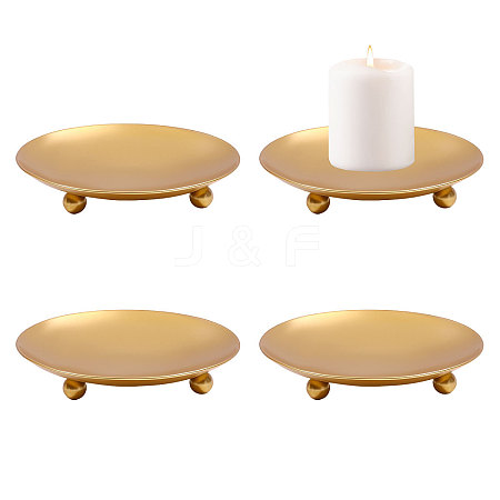 Iron Candle Holder for Christmas AJEW-WH0455-382G-1