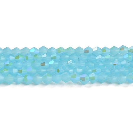 Imitation Jade Electroplate Glass Beads Strands LS-GLAA-F029-J4mm-D03-1