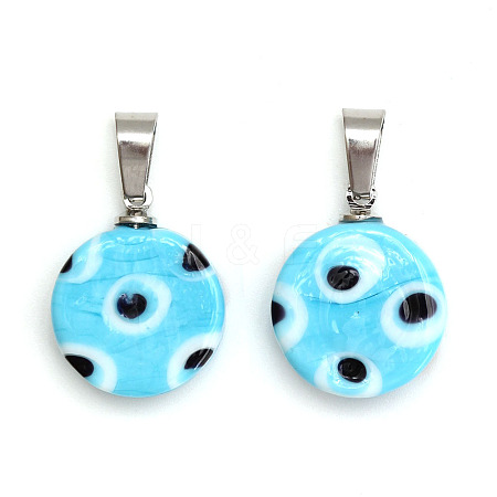 Handmade Lampwork Pendants PW-WG23609-08-1