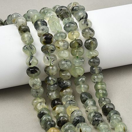 Natural Prehnite Beads Strands G-P617-B01-01-1