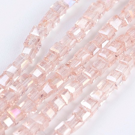 Electroplate Glass Beads Strands EGLA-F121-AB-A01-1