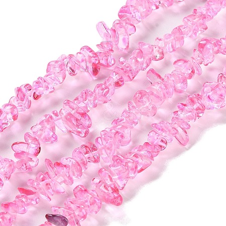 Transparent Glass Beads Strands GLAA-P060-01A-09-1