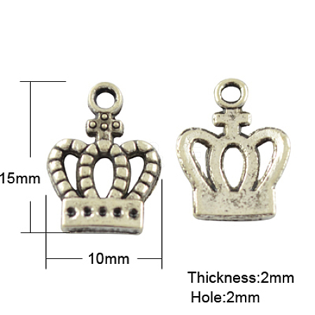 Tibetan Style Alloy Charms TIBEP-R354-01AS-LF-1