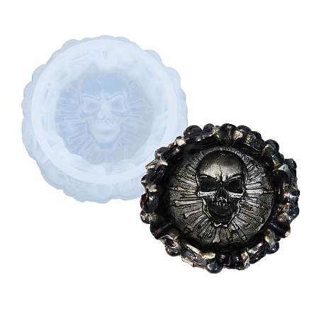 DIY Silicone Skull Ashtray Molds PW-WG38715-01-1