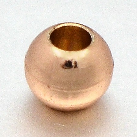 Brass Spacer Beads KK-J221-06RG-1