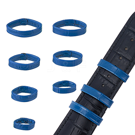 14Pcs 7 Styles Cowhide Leather Watch Strap Ring FIND-FH0017-42A-1