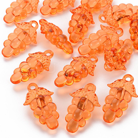 Autumn Theme Transparent Acrylic Beads TACR-S154-60B-921-1