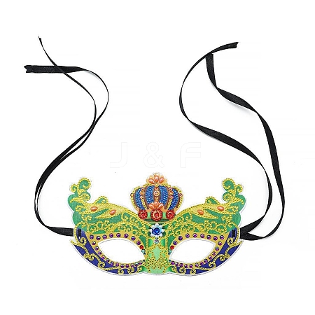 DIY 5D Diamond Painting Masquerade Mask Kits DIAM-PW0003-005B-01-1