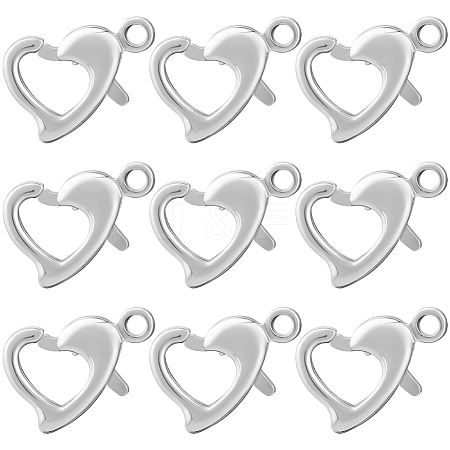 30Pcs Brass Lobster Claw Clasps KK-BBC0014-65S-1