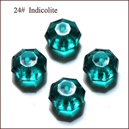 Imitation Austrian Crystal Beads SWAR-F083-4x6mm-24-1
