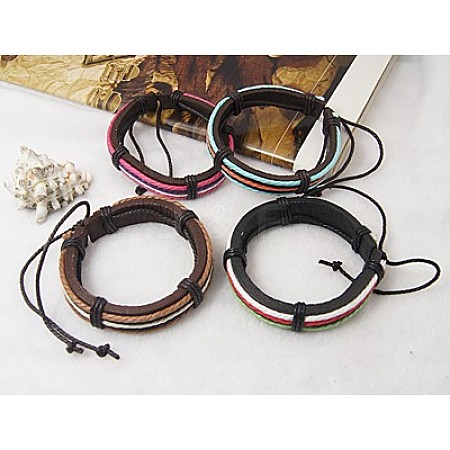 Valentine Day Gifts for Men Cord Bracelets X-BJEW-H310-M-1