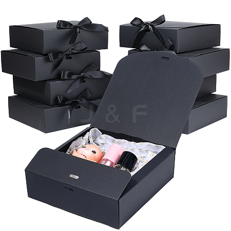Folding Paper Gift Boxes with Ribbon CON-WH20001-11B-02-1