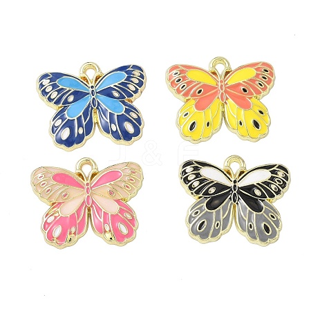 Alloy Enamel Pendants ENAM-P258-03G-M-1