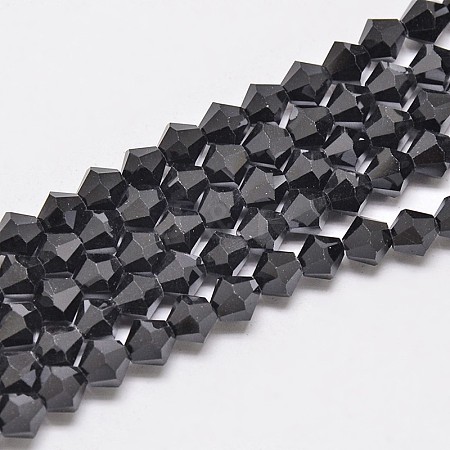Imitate Austrian Crystal Bicone Glass Beads Strands LS-GLAA-F029-4x4mm-02-1