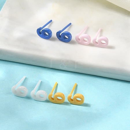 Hypoallergenic Bioceramics Zirconia Ceramic Stud Earrings EJEW-C065-03G-1