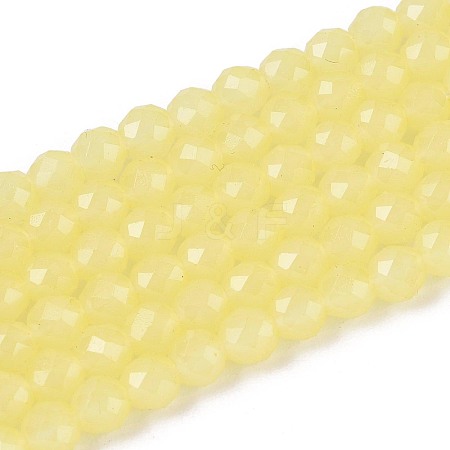 Imitation Jade Glass Beads Strands GLAA-T028-4mm-11H-1