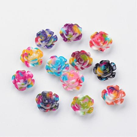 Spray Painted Resin Cabochons CRES-Q190-01-1