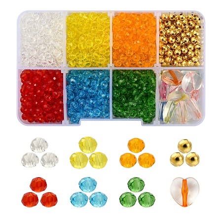 DIY Colorful Transparent Beads Bracelet Making Kit DIY-YW0005-45-1