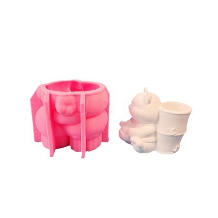 DIY Food Grade Silicone Candle Holder Molds PW-WG47664-01-1