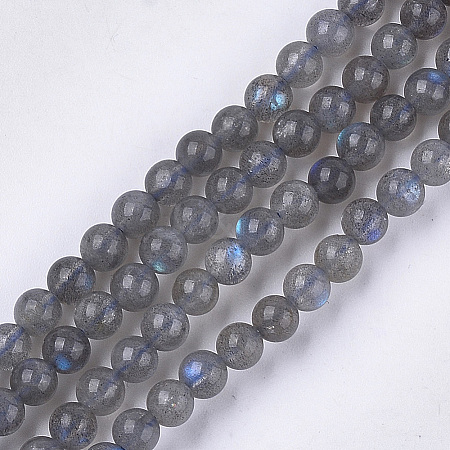 Natural Labradorite Beads Strands G-S333-6mm-035-01-1