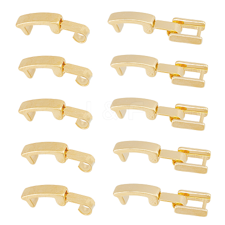 SUPERFINDINGS 7 Styles Eco-Friendly Brass Watch Band Clasps KK-FH0005-22-1