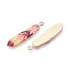 Alloy Enamel Pendants X1-FIND-G078-34G-08-3