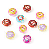 10Pcs Printed Opaque Acrylic Beads MACR-TA0002-45-2