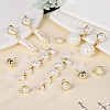 12Pcs 6 Style Alloy & Brass Stud Earring Findings DIY-SZ0009-36-3