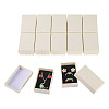 12Pcs Cardboard Paper Jewelry Storage Boxes with Sponge CON-TA0001-33A-1
