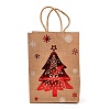 Christmas Theme Hot Stamping Rectangle Paper Bags LS-CARB-F011-02A-1