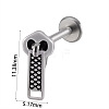 304 Stainless Steel Threadless Labret Stud WG47083-19-1