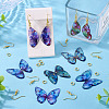 DIY Butterfly Wings Epoxy Resin Dangle Earring Making Kits DIY-TA0012-74-7