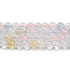 Natural Morganite Beads Strands G-P503-4MM-02-1