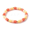 Handmade Polymer Clay Column Beads Stretch Bracelets BJEW-JB06425-4