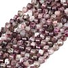 Natural Plum Blossom Tourmaline Beads Strands G-P611-C36-01-2