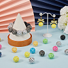 80Pcs Resin Rhinestone Beads RESI-SC0003-28-4