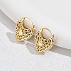 Brass Hollow Hoop Earrings for Women SE4999-2-1