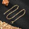 Ion Plating(IP) 304 Stainless Steel Figaro Chain Bracelets BJEW-L634-04A-G-5