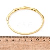 Brass Micro Pave Clear Cubic Zirconia Hinged Bangles for Women BJEW-U025-03G-5