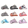 45Pcs 9 Colors Printed Zinc Alloy Pendants FIND-CJ0004-24-1