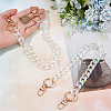 2Pcs Resin Curb Chain Bag Extension Chains FIND-BBC0002-50B-3