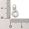 Initial Letter Brass with Cubic Zirconia Charms KK-Q814-26O-P-3
