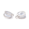 Alloy Clear Cubic Zirconia Charms LS-ZIRC-A022-04P-2