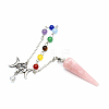 Natural Rose Quartz Dowsing Pendulums WG14383-02-1