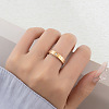 304 Stainless Steel & Cubic Zirconia Finger Rings FS-WG10832-06-1