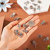20Pcs 10 Styles Tibetan Style Alloy European Dangle Charms FIND-KS0001-30-6
