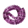 Crackle Transparent Glass Beads Strands GLAA-N074-02A-06-2